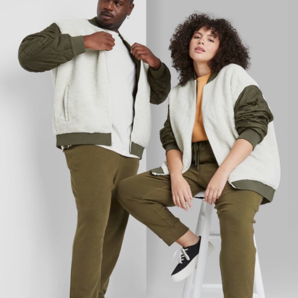 Original Use Sherpa Bomber Jacket unisex 2XL